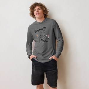 Freedom Hooded long-sleeve tee